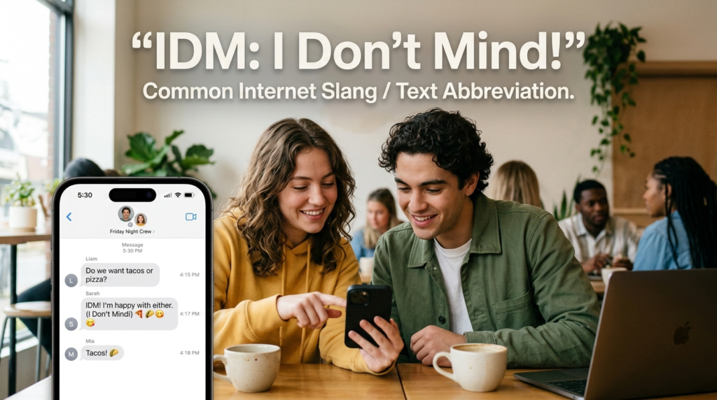 What Does “IDM” Mean in Text?