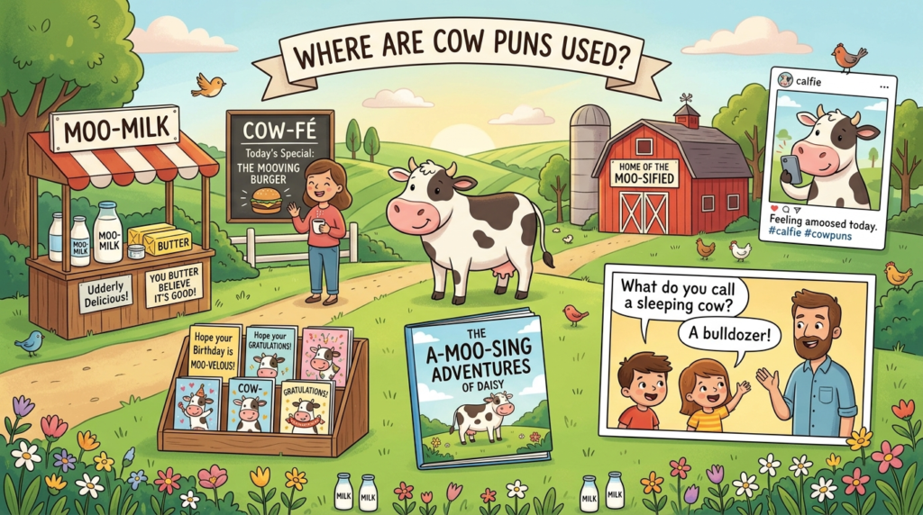 Where Are Cow Puns Used?