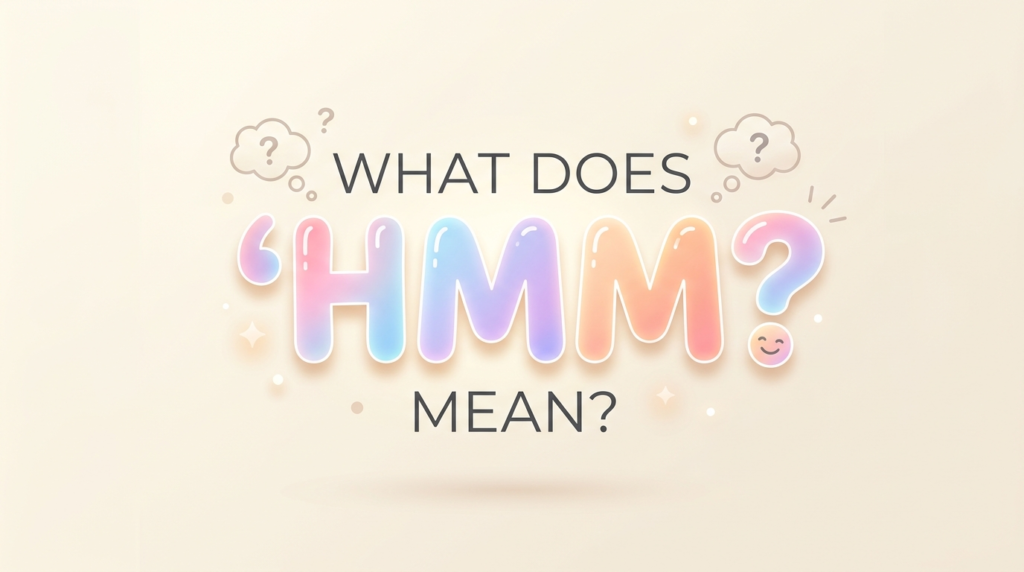 What Does Hmm Artinya Mean?