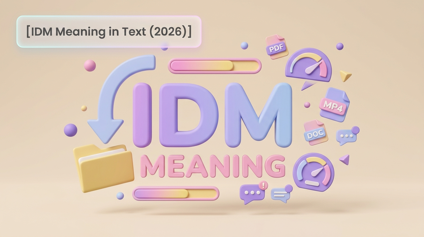 IDM Meaning in Text (2026)