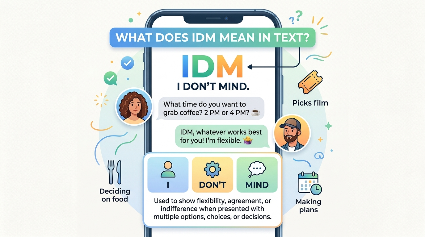 What Does IDM Mean in Text?