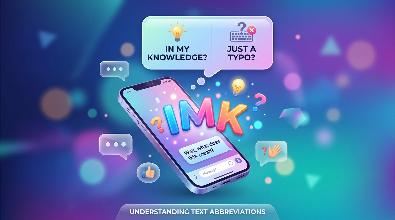 IMK Meaning in Text: Is It “In My Knowledge” or Just a Typo?