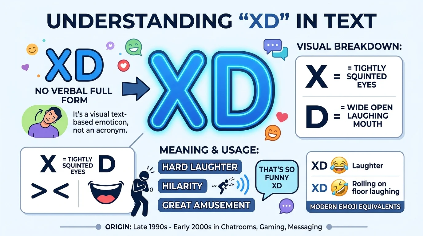 What Does XD Full Form Mean in Text (2026)