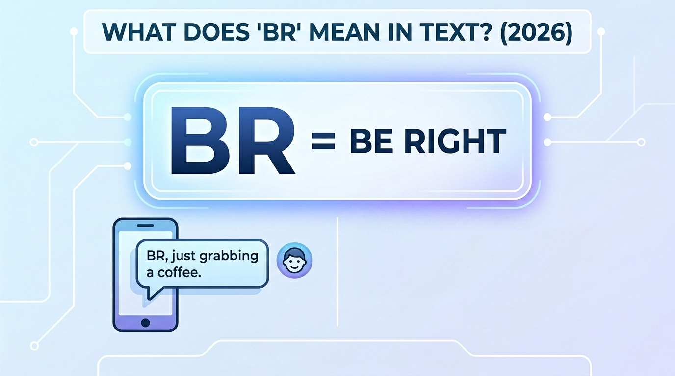 What Does BR Mean in Text? (2026)