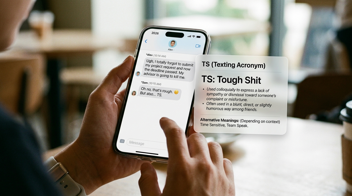 What Does TS Mean in Texting? (2026)